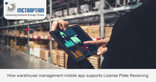 How Warehouse Management mobile app supports License plate receiving