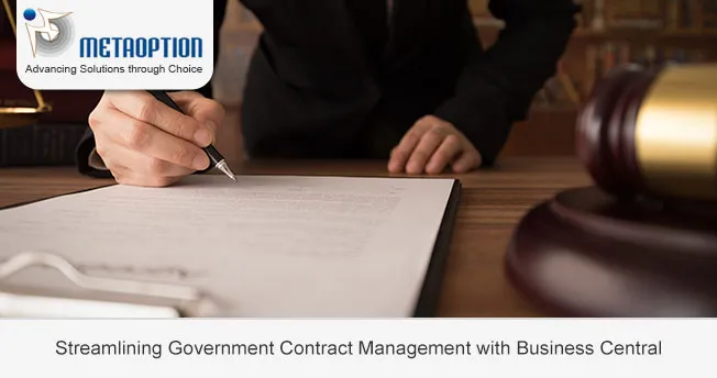 Streamlining Government Contract Management with Business Central Streamlining Government Contract Management with Business Central