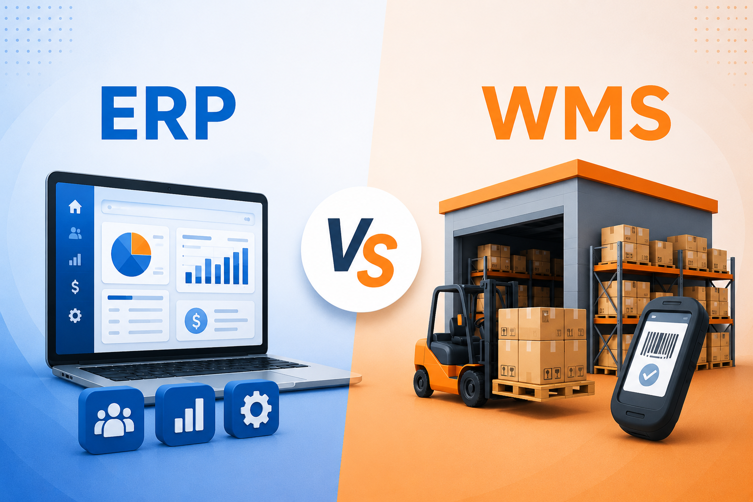 ERP vs WMS: Features, Benefits, and Use Cases